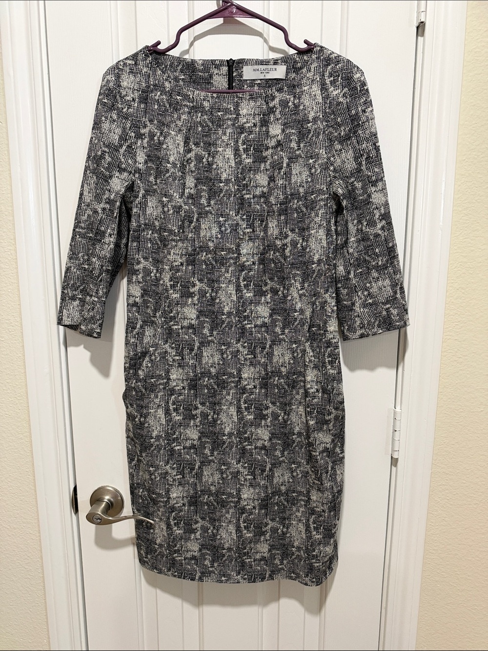 MM Lafleur The Etsuko Dress in Crackle Size 8 Knee Length Size 8